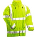 Tingley Rubber Tingley® J23122-Vision„¢ Hooded Jacket, Fluorescent Yellow/Green, Small J23122.SM